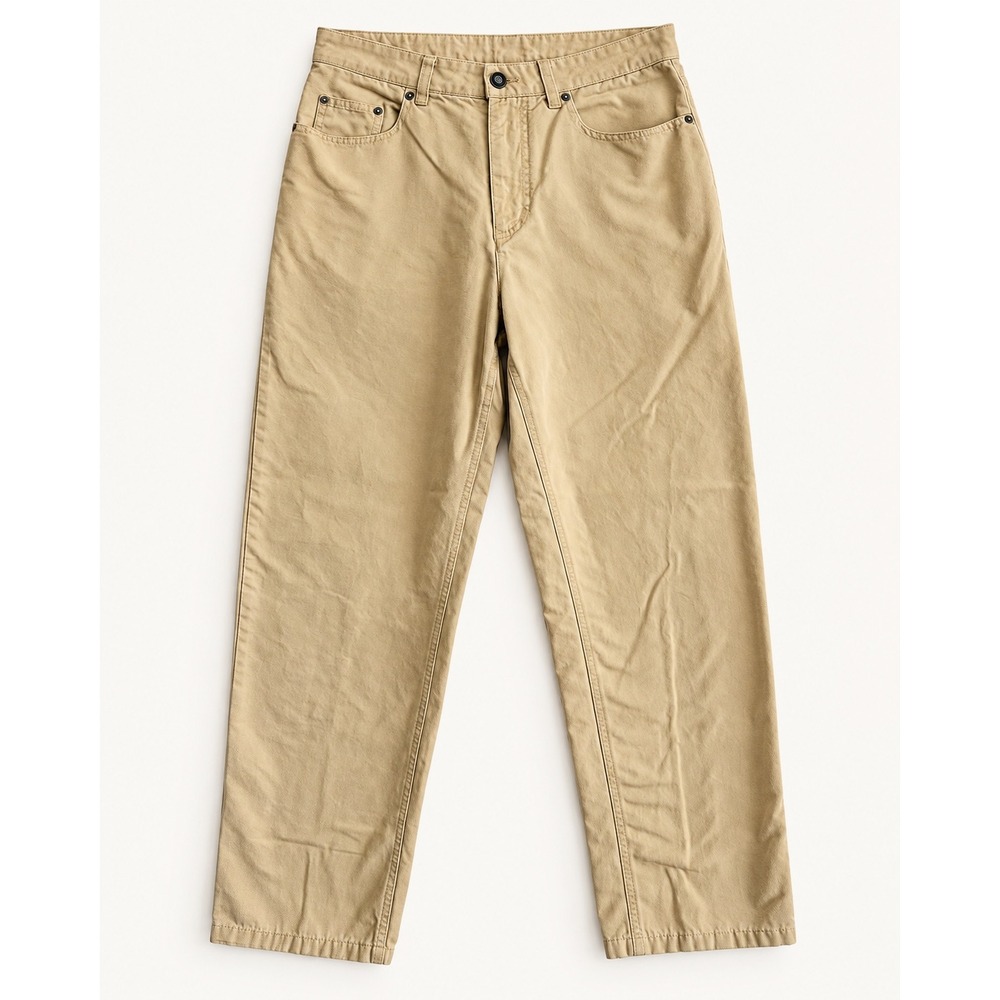 Patagonia Vintage Y2K Women High Rise Cotton Khaki Pants 27x30 STY55488 S5